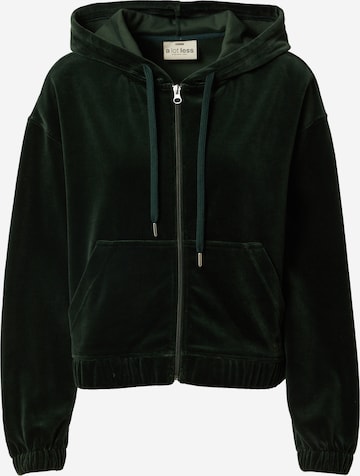 A LOT LESS Zip-Up Hoodie 'Cassia' in Green: front