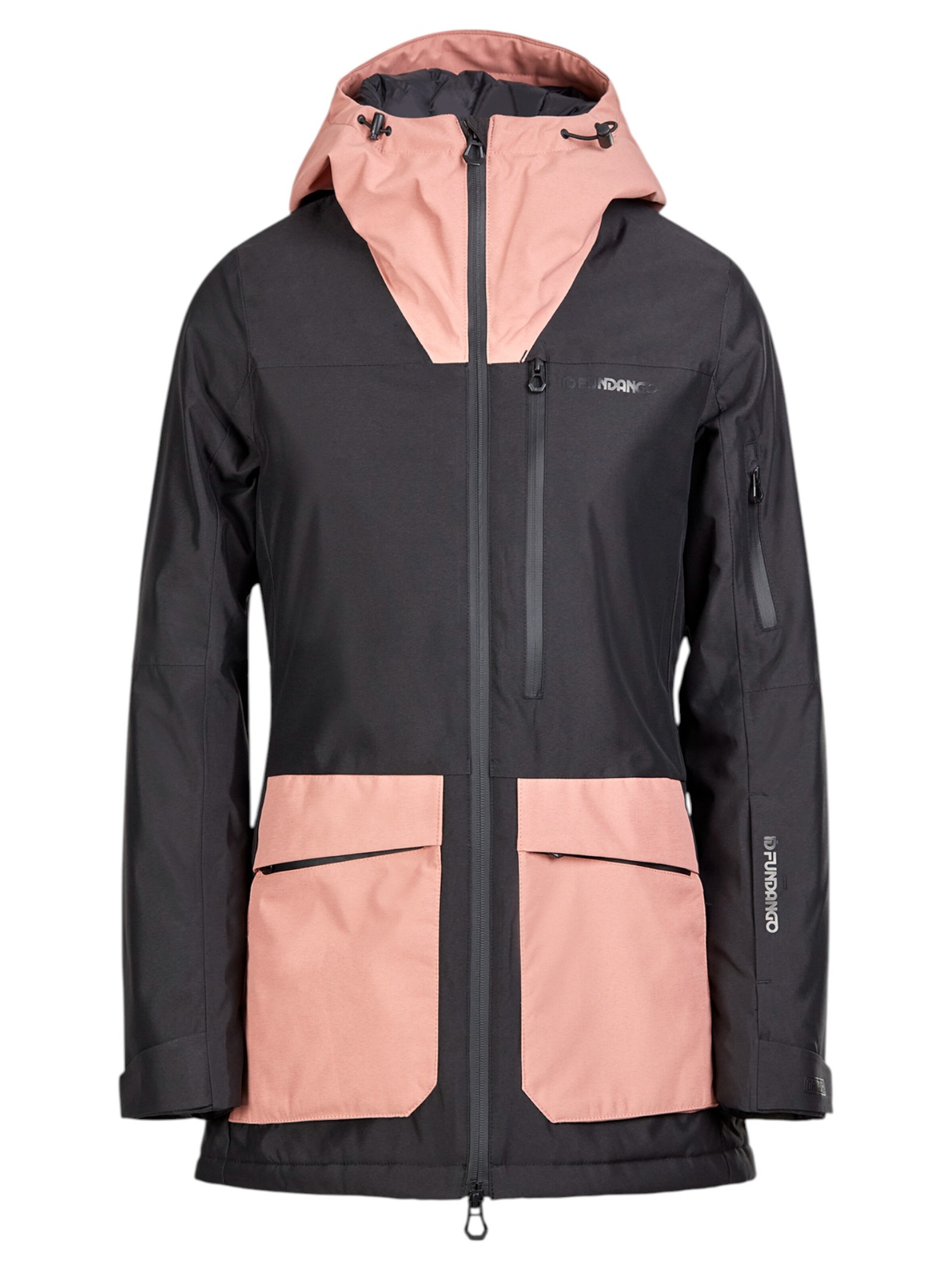 Fundango Outdoor jacket 'Poplar ECO ' in Grey: front