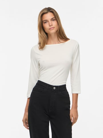 VILA Shirt 'VIEmillie' in Wit: voorkant