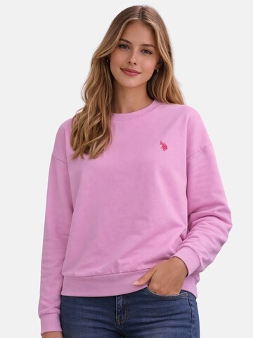 U.S. POLO ASSN. Sweatshirt in Pink: Vorderseite