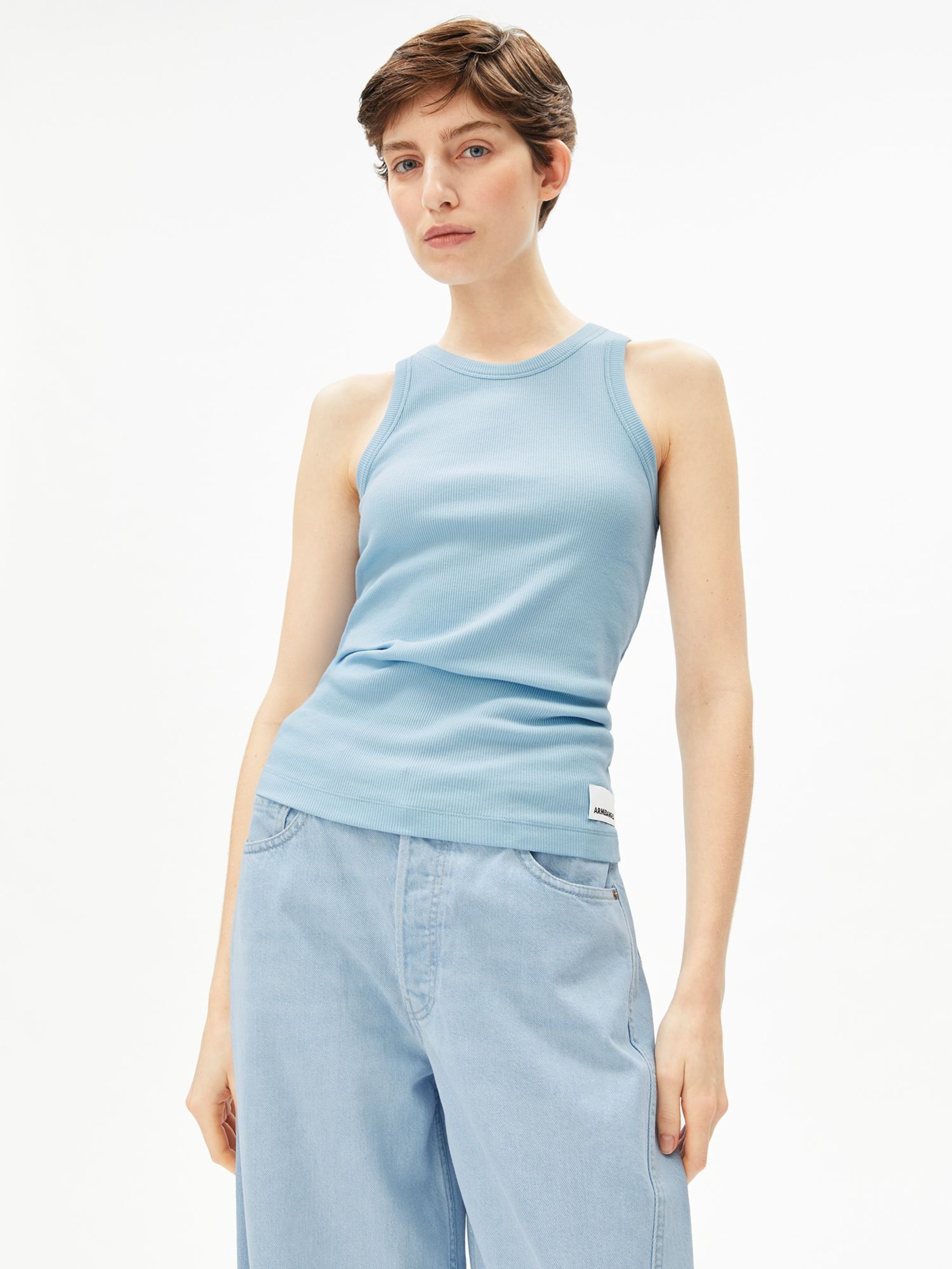 ARMEDANGELS Top in Blauw: voorkant