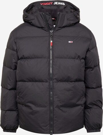 Tommy Jeans Winter Jacket in Black: front