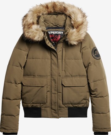 Superdry Winter Jacket in Green: front