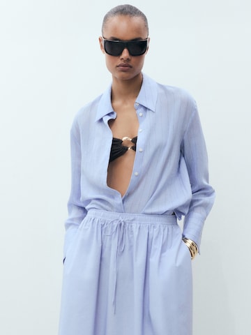 Jupe 'EVIA' MANGO en bleu