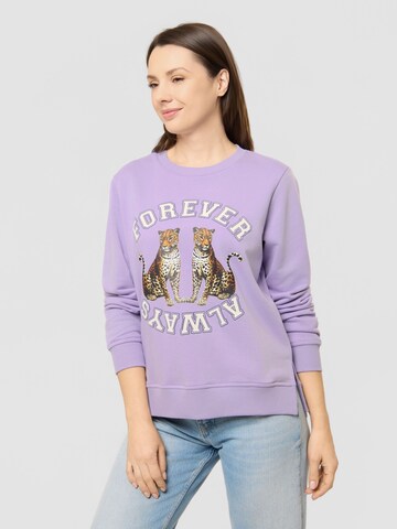 Sweat-shirt CODELLO en violet : devant