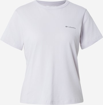 purpurinė COLUMBIA Sportiniai marškinėliai 'Sun Trek™ II': priekis