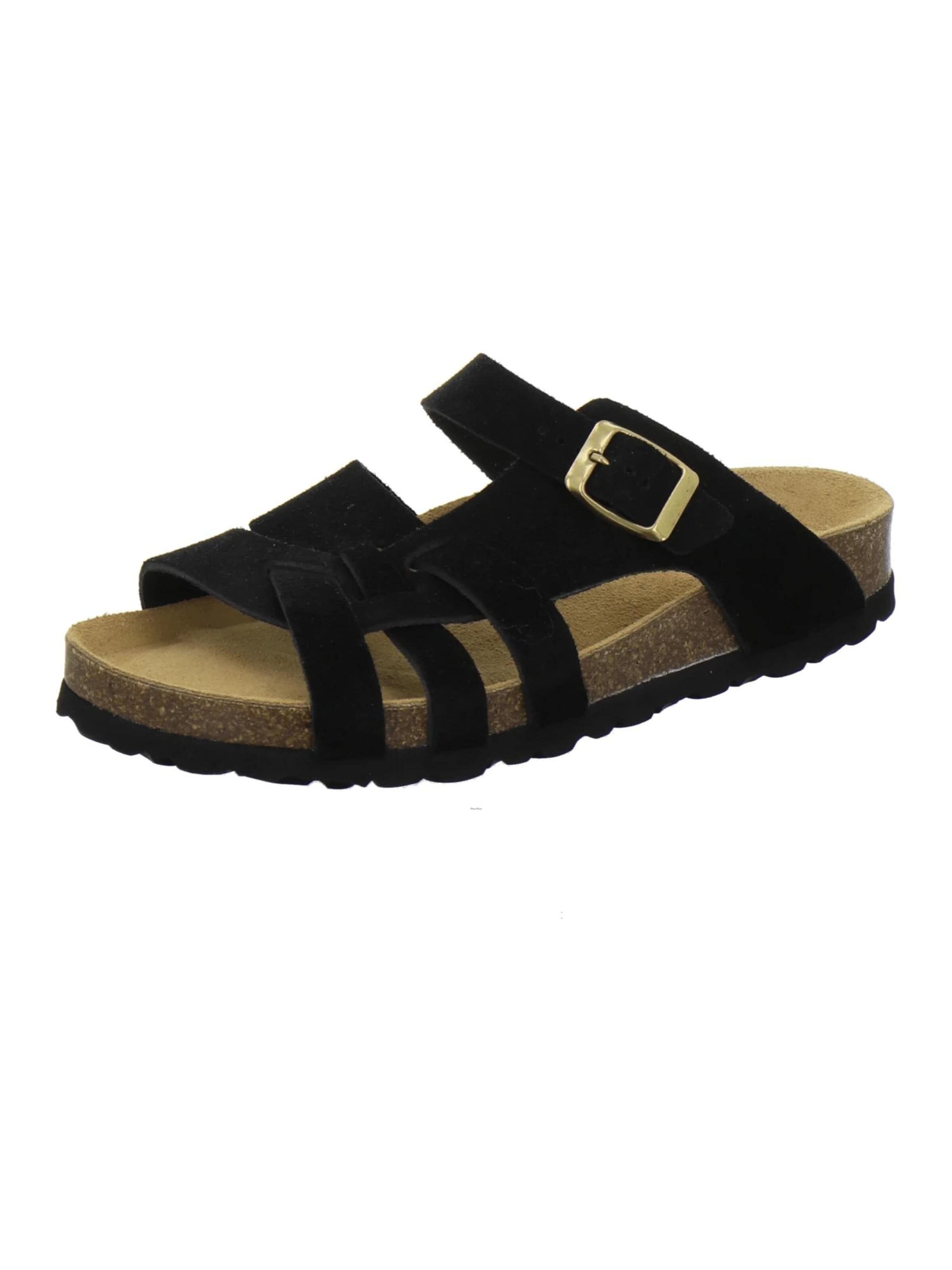 Mule 'Pantoletten Damen Kralle schwarz' AFS-Schuhe en noir : devant