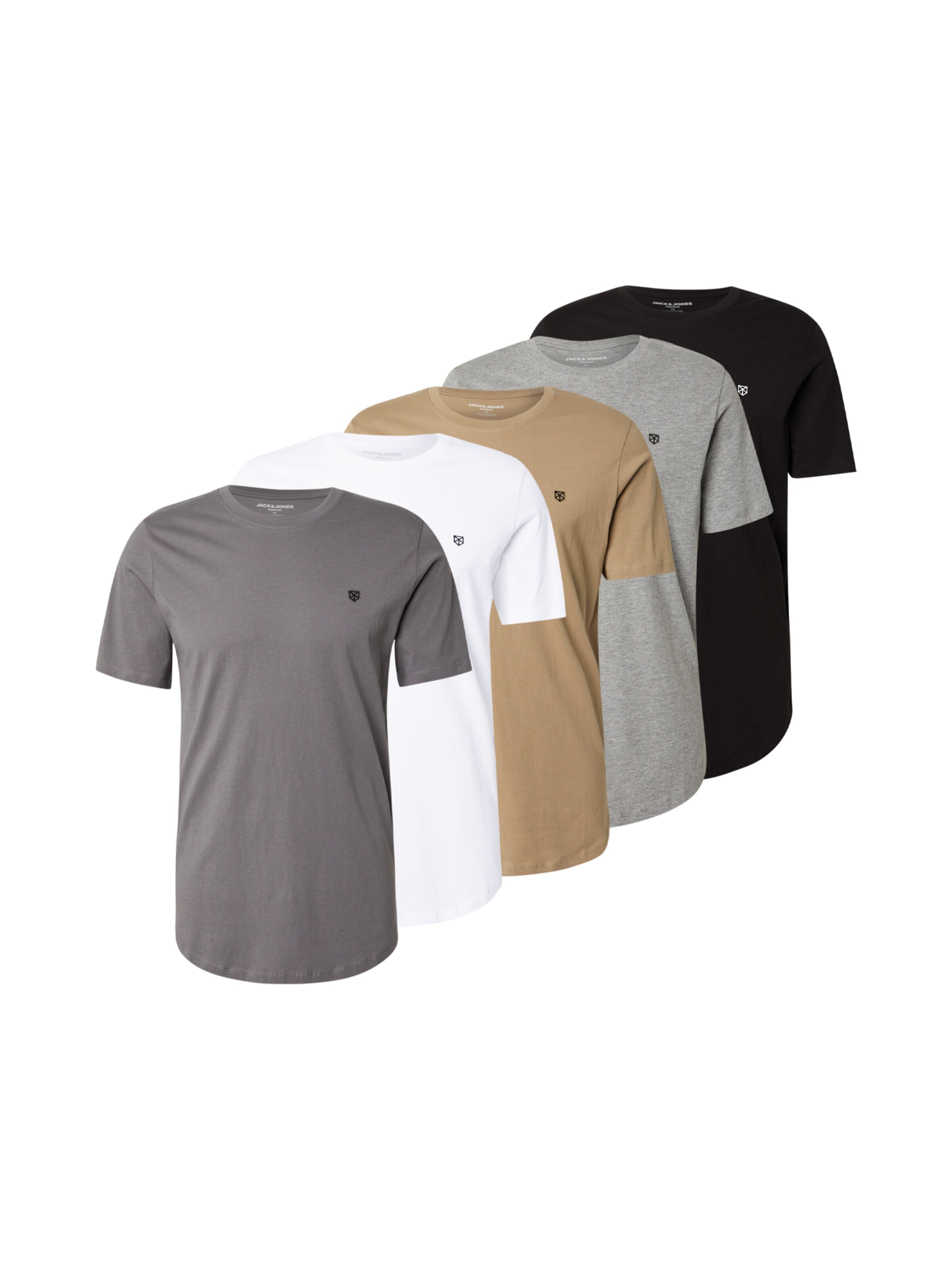 Jack & Jones Premium T-Shirt 'JPRBLABRODY' in Grau: Vorderseite