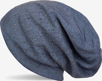 styleBREAKER Mütze 'Beanie mit Strass Streifen' in 54-64 in blaumeliert, Produktansicht