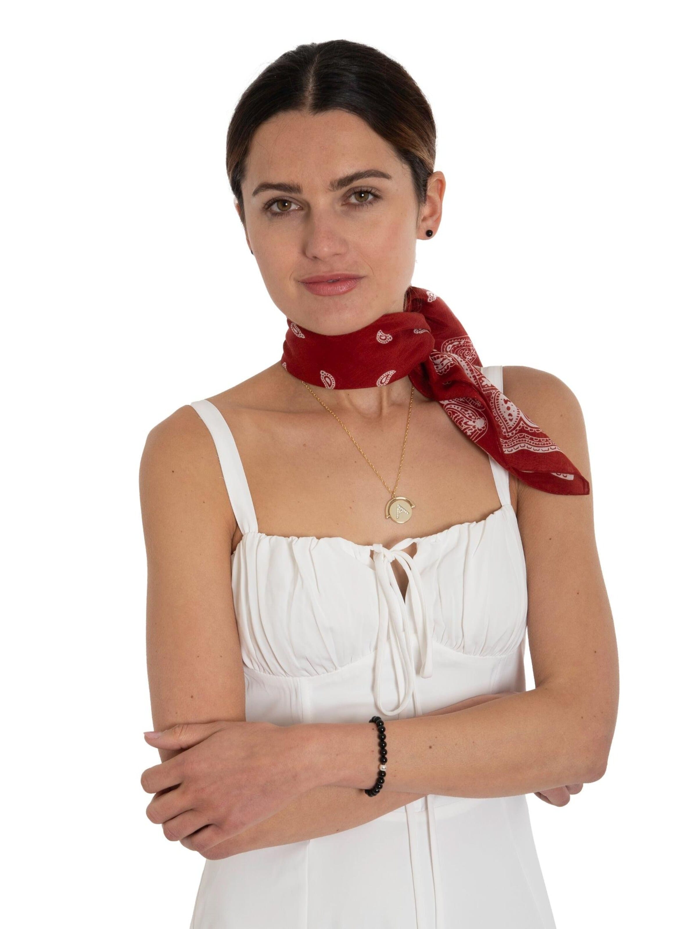 MayTree Schal 'Bandana'‌ in Rot: Vorderseite