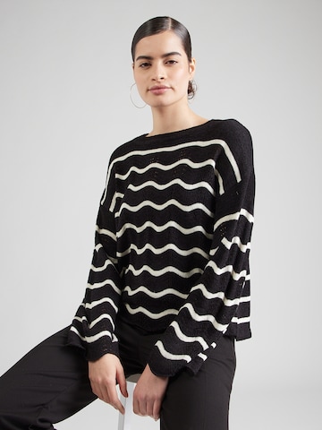 Hailys Sweter 'So44la' w kolorze czarny: przód