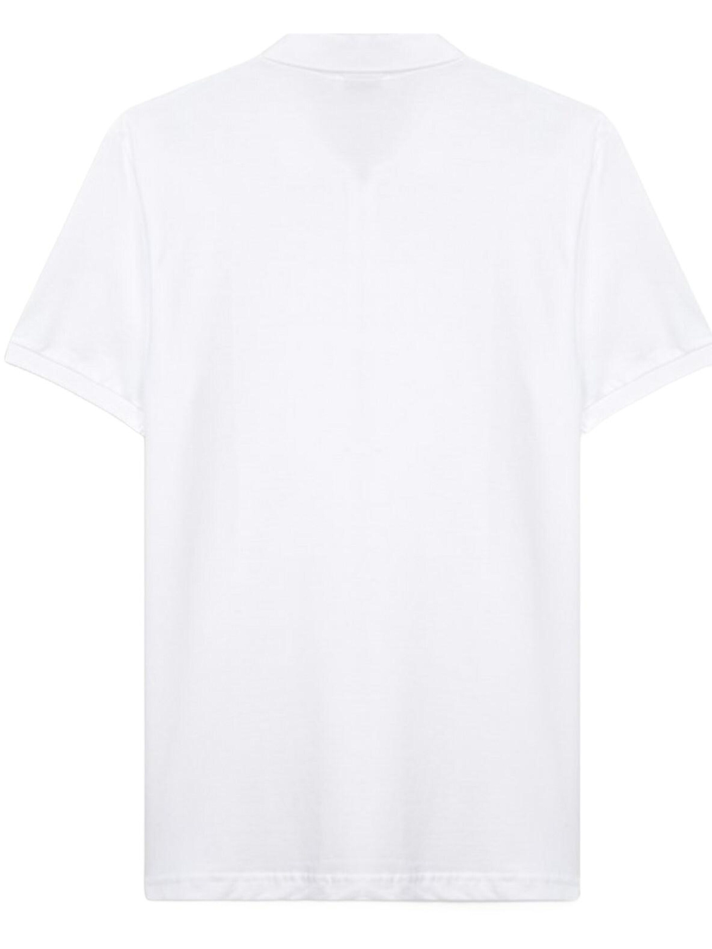T-Shirt 'Zip Polo Shirt' LTB Jeans en blanc : devant