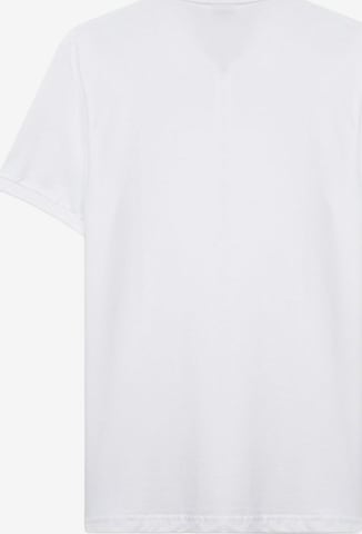 T-Shirt 'Zip Polo Shirt' LTB Jeans en blanc : devant