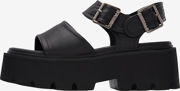juoda BUFFALO Sandalai 'BRAKE': priekis