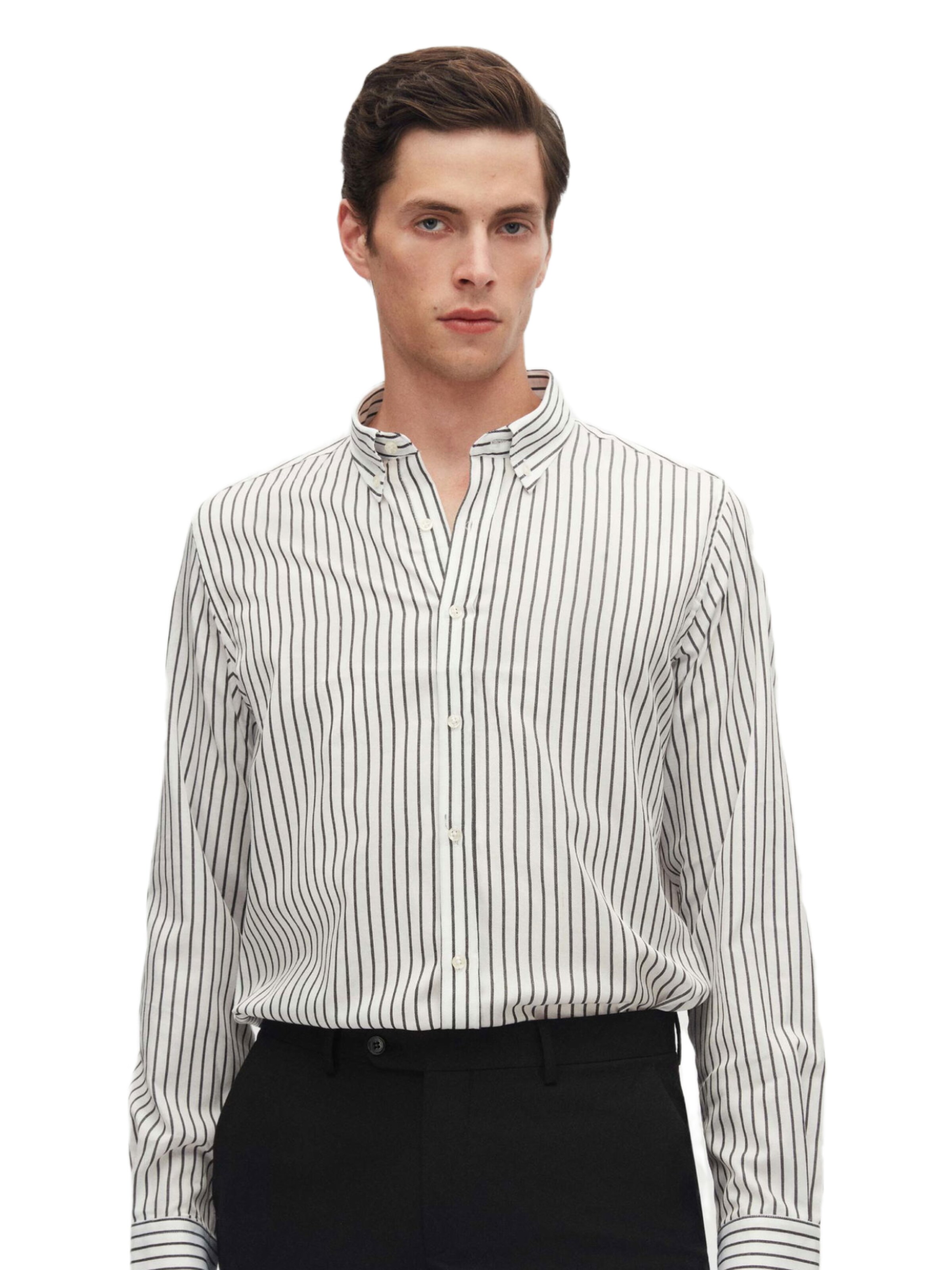 D’S Damat Regular fit Button Up Shirt in White: front