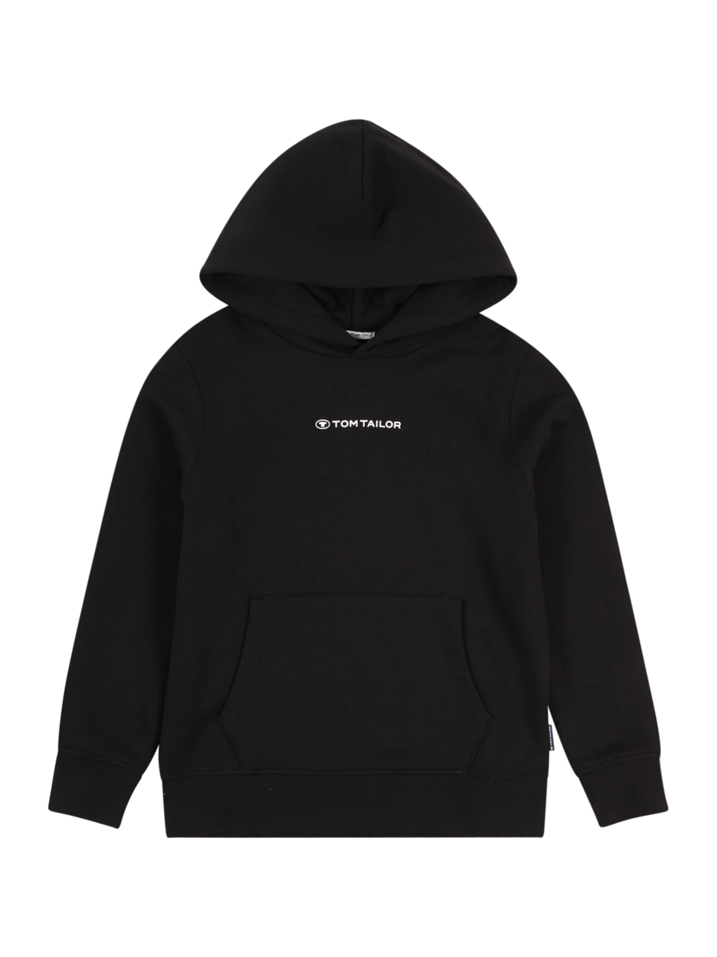TOM TAILOR Mikina – černá: přední strana