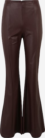 GUESS Rozkloszowany krój Spodnie 'Sabella' w kolorze brązowy: przód