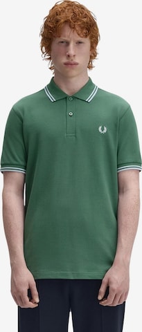 Fred Perry - Camisa em verde: frente