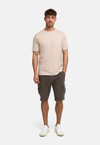 INDICODE JEANS Shirt 'Strib' in Beige