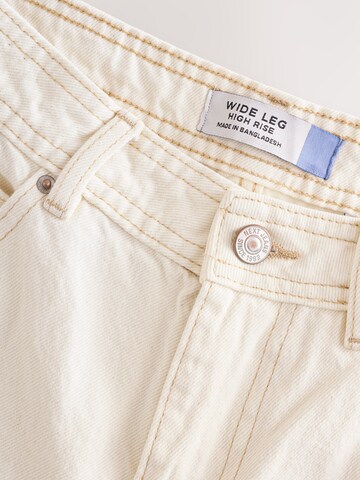 Next Wide Leg Jeans i beige