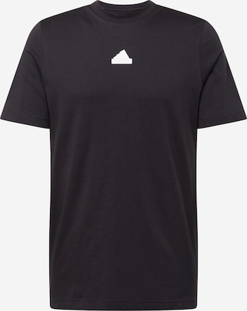 ADIDAS SPORTSWEAR - Camiseta funcional 'FRACTAL' en negro: frente