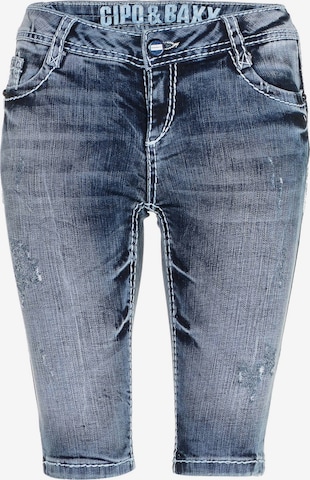 CIPO & BAXX Slimfit Jeans in Blauw: voorkant