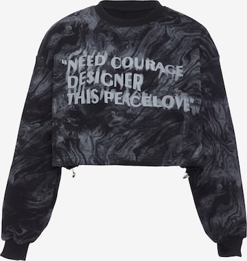 HOMEBASE - Sudadera en negro: frente