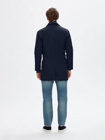 SELECTED HOMME Between-Seasons Coat 'ALVIN' in Blue