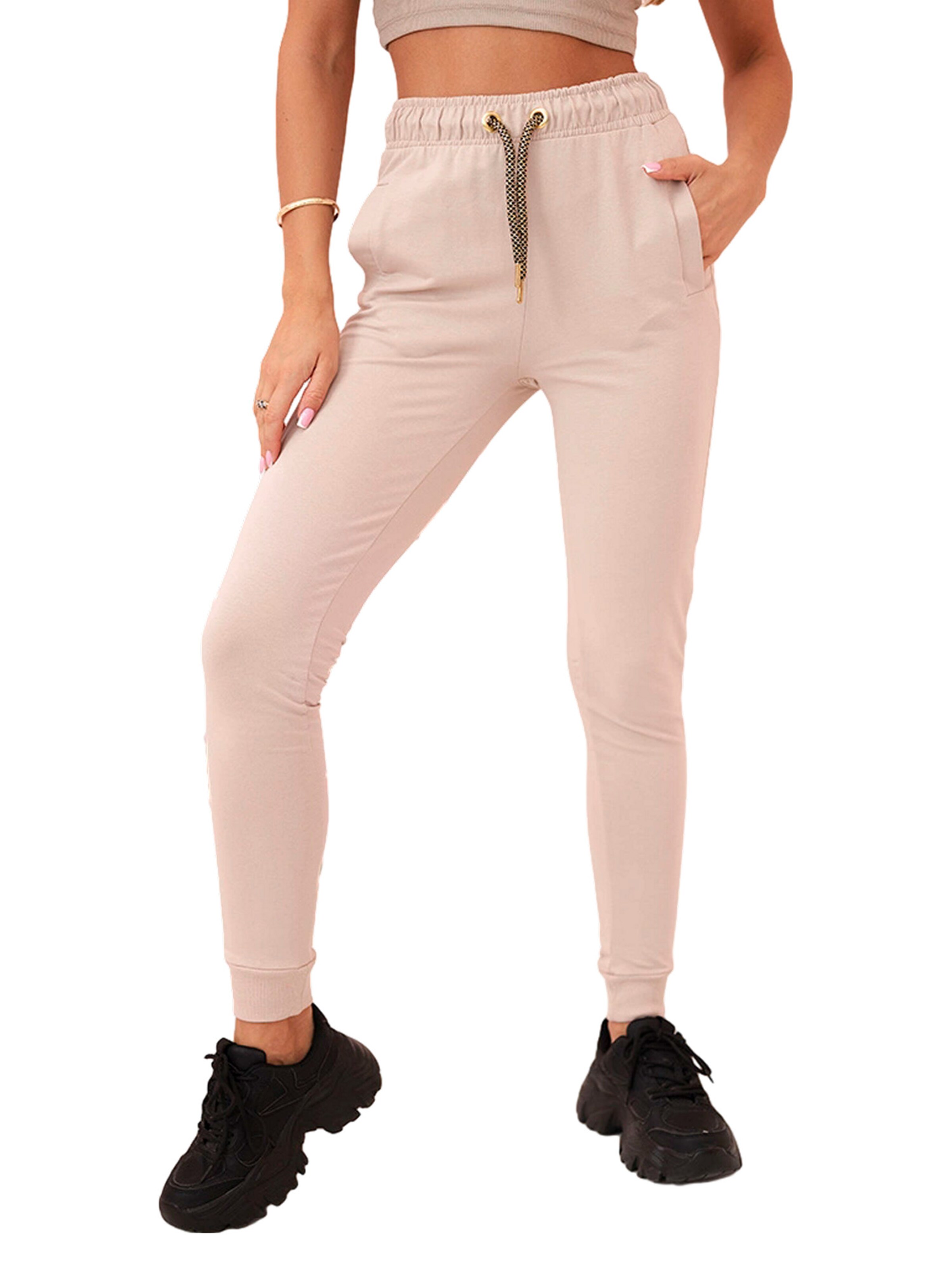 Lumera Kalhoty – béžová: přední strana