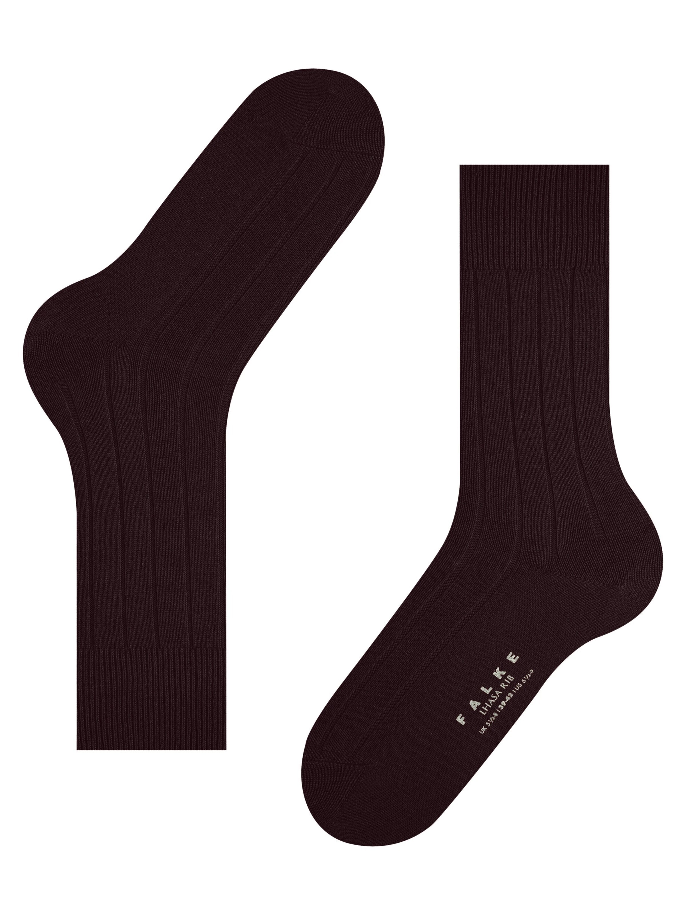 FALKE Socks 'Lhasa Rib' in Red