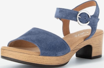 GABOR Strap Sandals in Blue: front