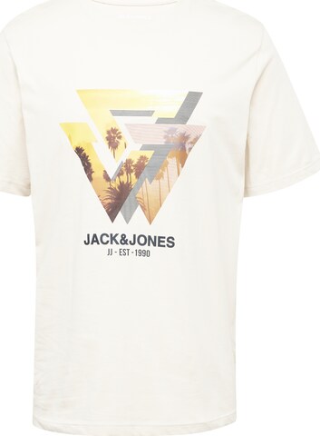JACK & JONES T-shirt 'CELLOX' i beige: framsida
