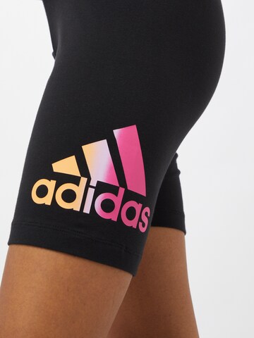 ADIDAS SPORTSWEAR Skinny Urheiluhousut värissä musta