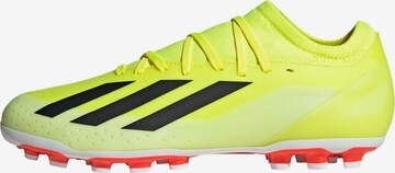 ADIDAS PERFORMANCE Soccer Cleats 'X Crazyfast League' in Yellow: front