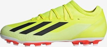 ADIDAS PERFORMANCE Soccer Cleats 'X Crazyfast League' in Yellow: front