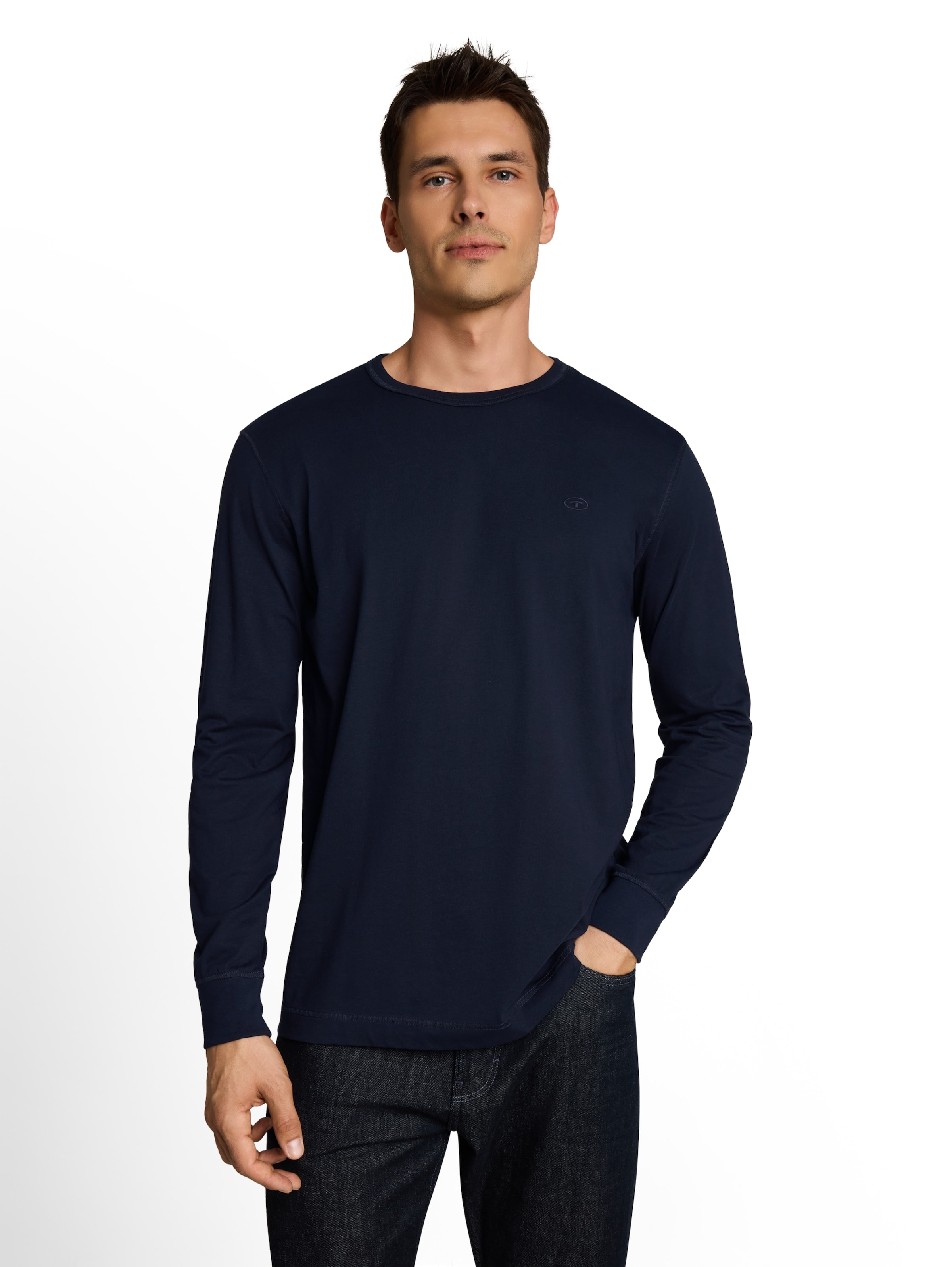 TOM TAILOR Shirt in Blue: front