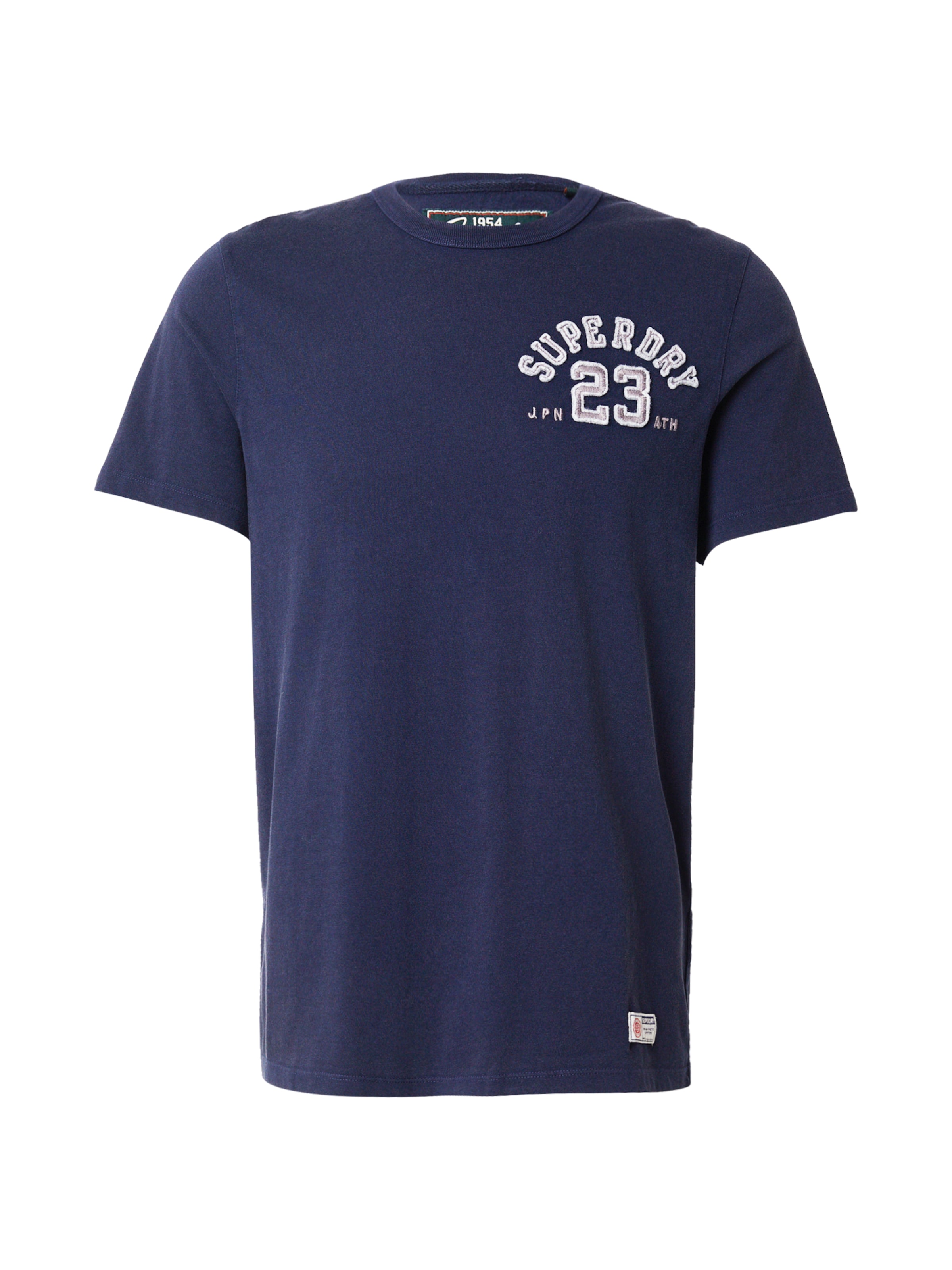 Superdry Majica | modra barva: sprednja stran