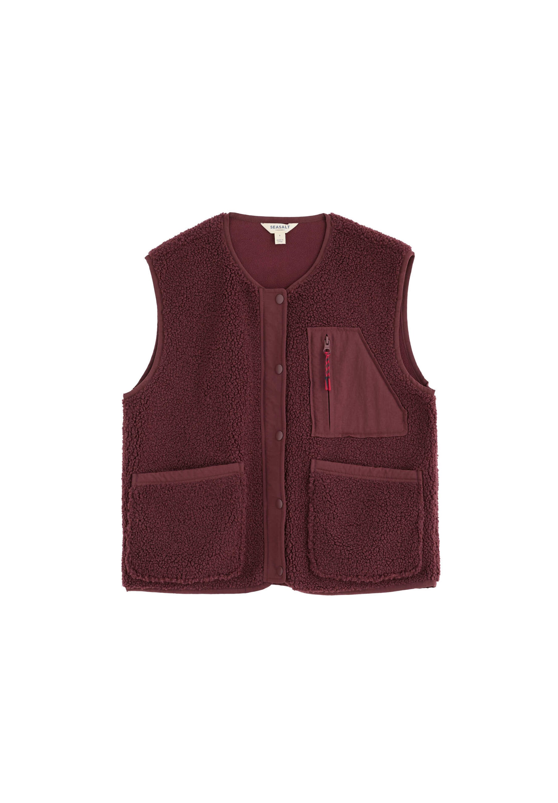 Gilet 'Penpol' di Seasalt Cornwall in marrone: frontale