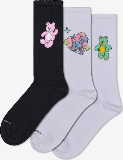 Happy Socks Socken '3-Pack Teddy Bear Socks' in pink, Produktansicht