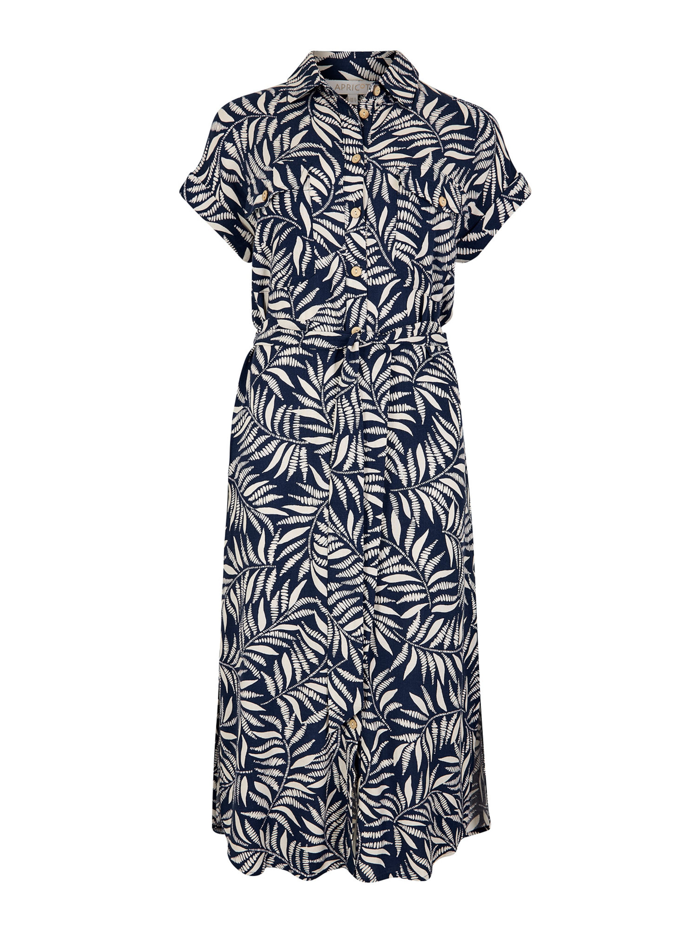 Apricot Blousejurk in Blauw: voorkant