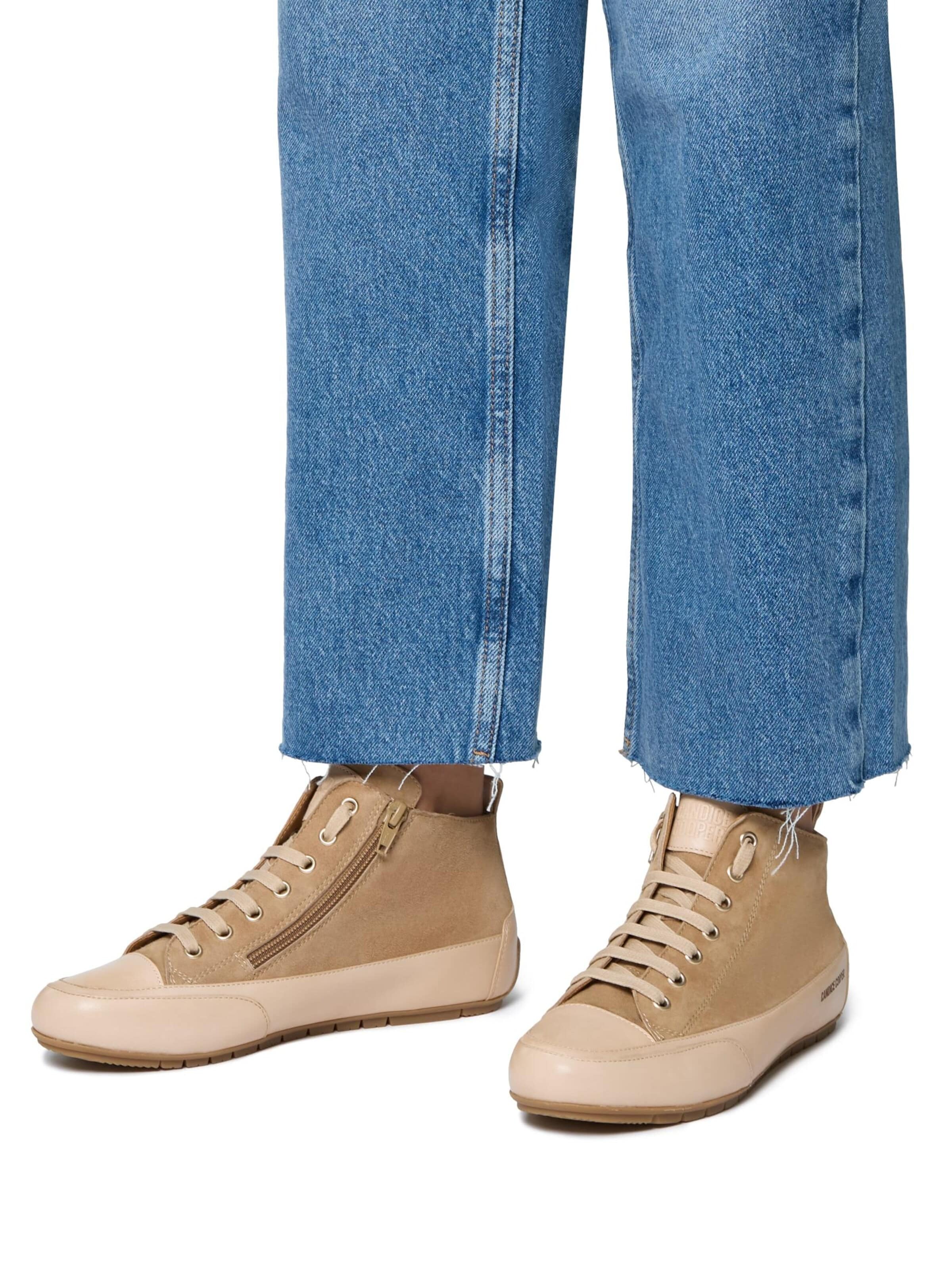 Candice Cooper Sneakers hoog 'MID' in Beige