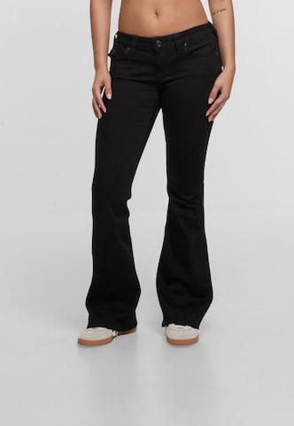 True Religion Flared Jeans in Schwarz