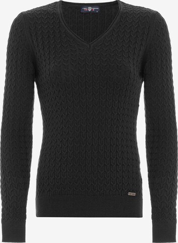 Pullover di Jimmy Sanders in nero: frontale