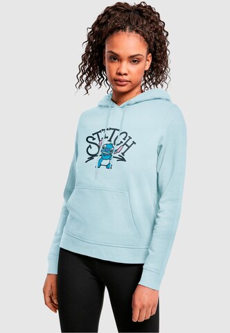 ABSOLUTE CULT Sweatshirt 'Lilo and Stitch - Graffiti Cool' in Blau: predná strana