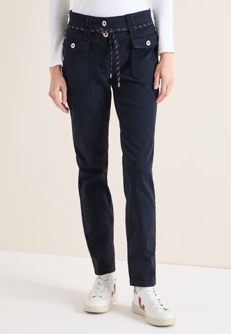 CECIL Slimfit Hose in Blau: Vorderseite