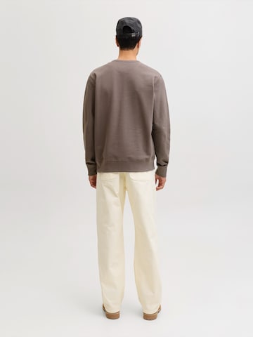 JACK & JONESSweater majica 'JJEDOVER' - smeđa boja