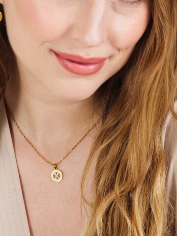 Lucardi Necklace in Gold: front