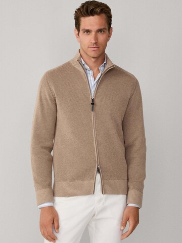 Hackett London Knit cardigan in Beige: front