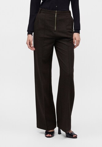 PATRIZIA PEPE - Loosefit Pantalón plisado en marrón: frente