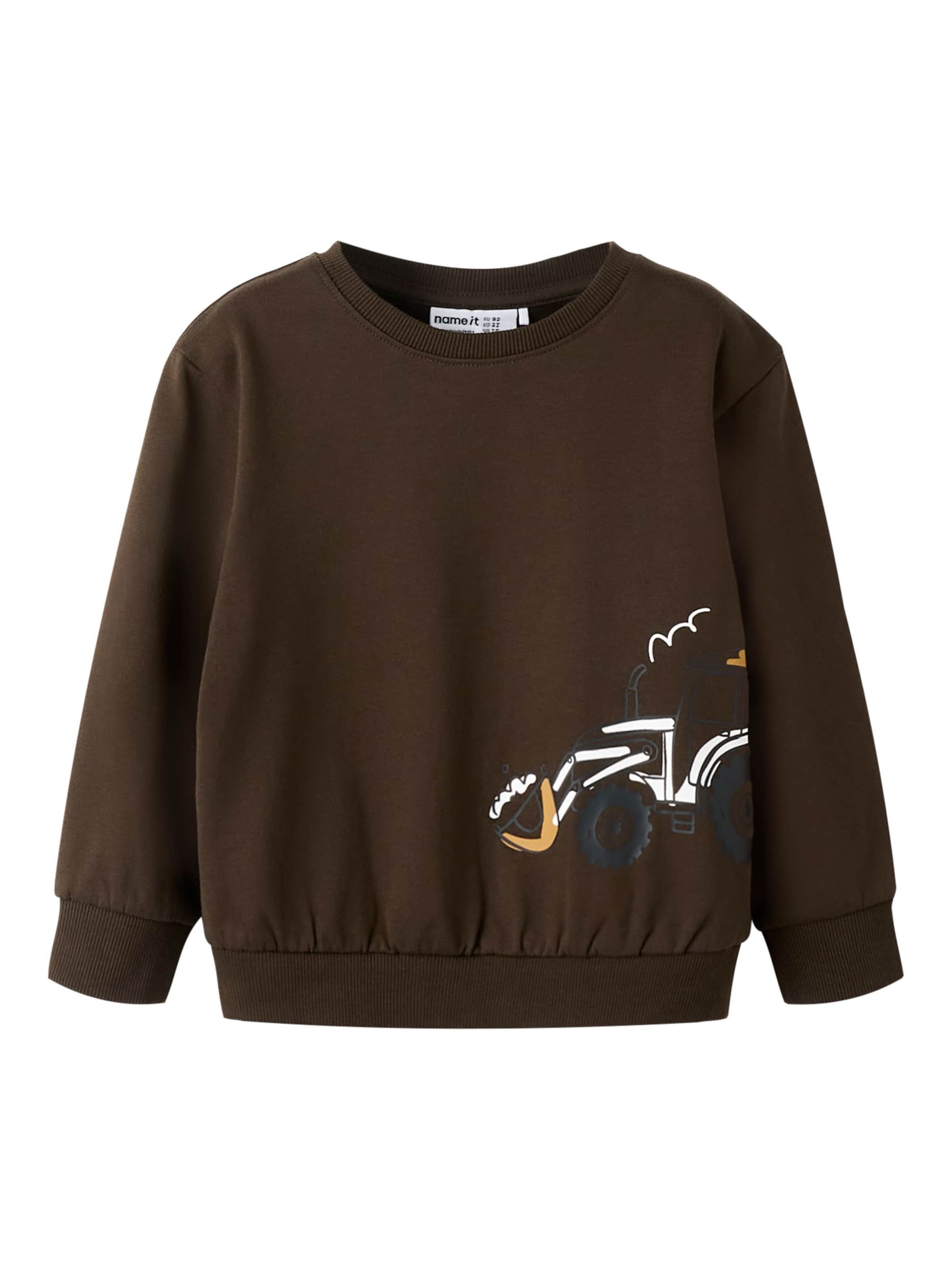 NAME IT Sweatshirt in Brown: front